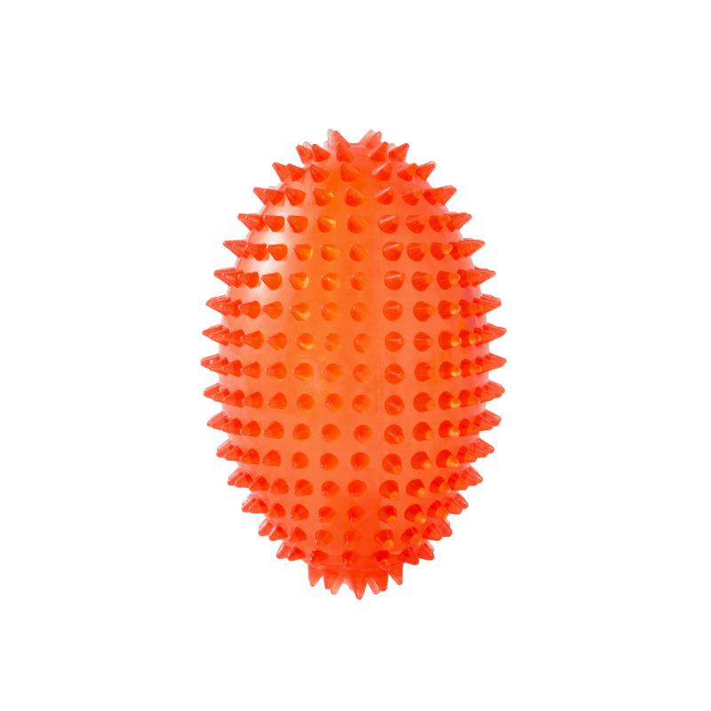 

Durable Squeaky Olive Spike Dog Ball - Chew Resistant Teeth Cleaning Toy for Boredom Relief & Self-play красный