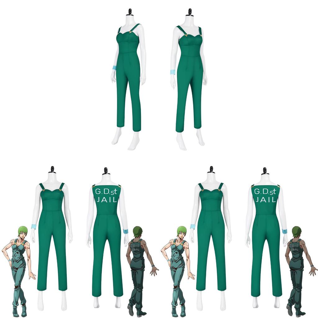 Jojos Bizarre Adventure Ermes Costello Cosplay Costume With Polyester Blend For Anime Con Events