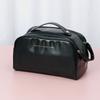 Large Solid Capacity Color Pu Leather Travel Storage Bag Portable Makeup Bag