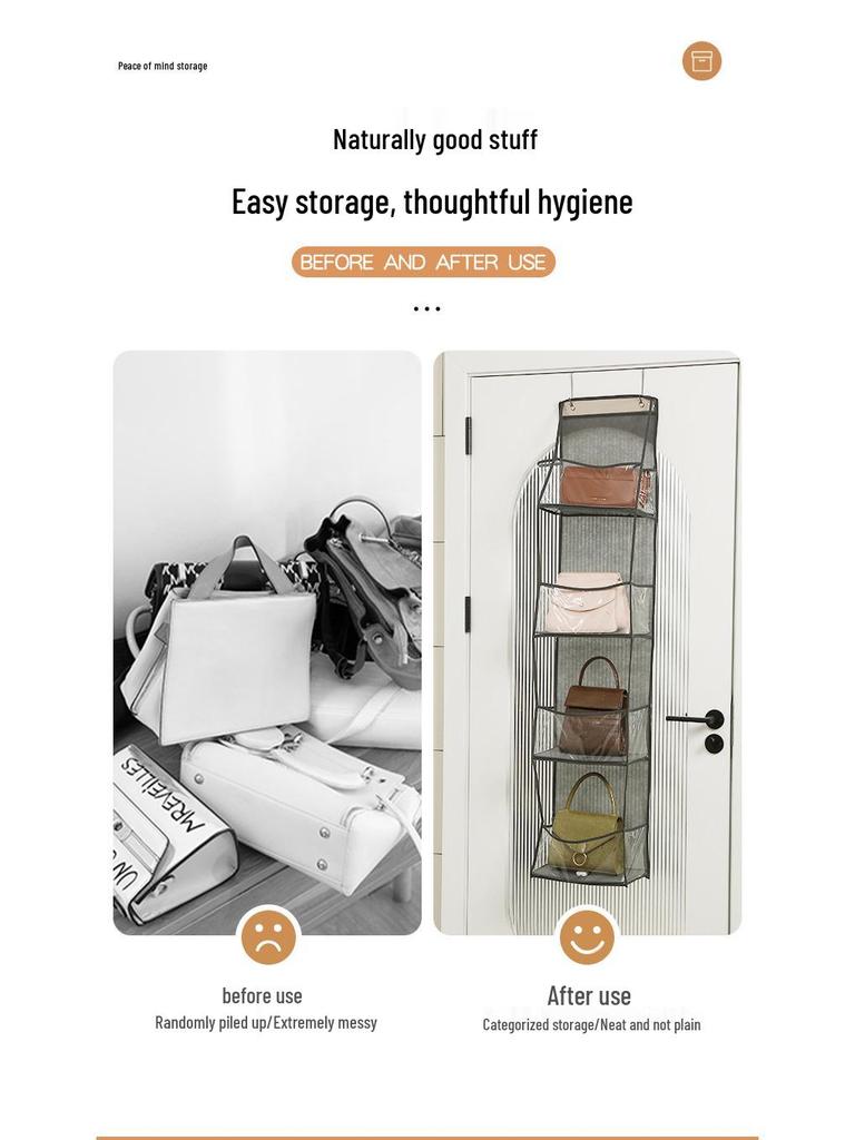 Crossover PVC Hanging Storage Bag for Toys, Underwear & Sundries