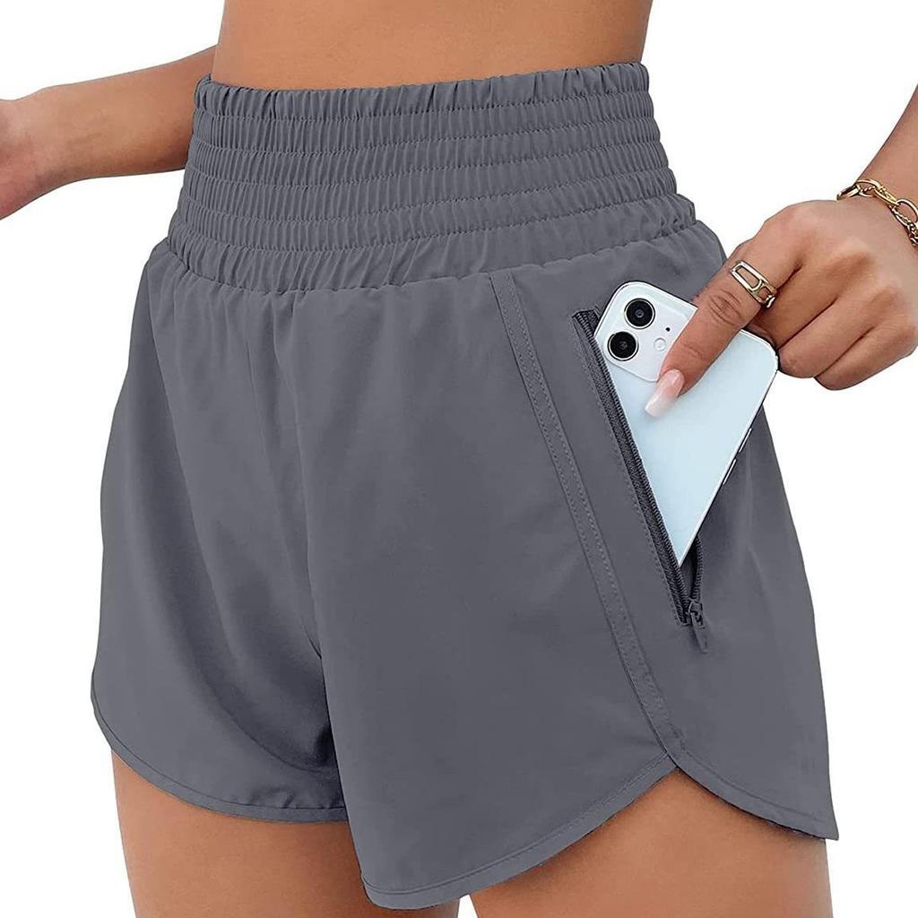 New Hot-Selling European Style High-Waisted Casual Yoga Running Shorts