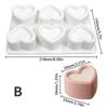 New Handmade Groove Flower Love Star Mousse Mold Round Square Cake Baking Silicone Mold Jelly Pudding Candle Molds