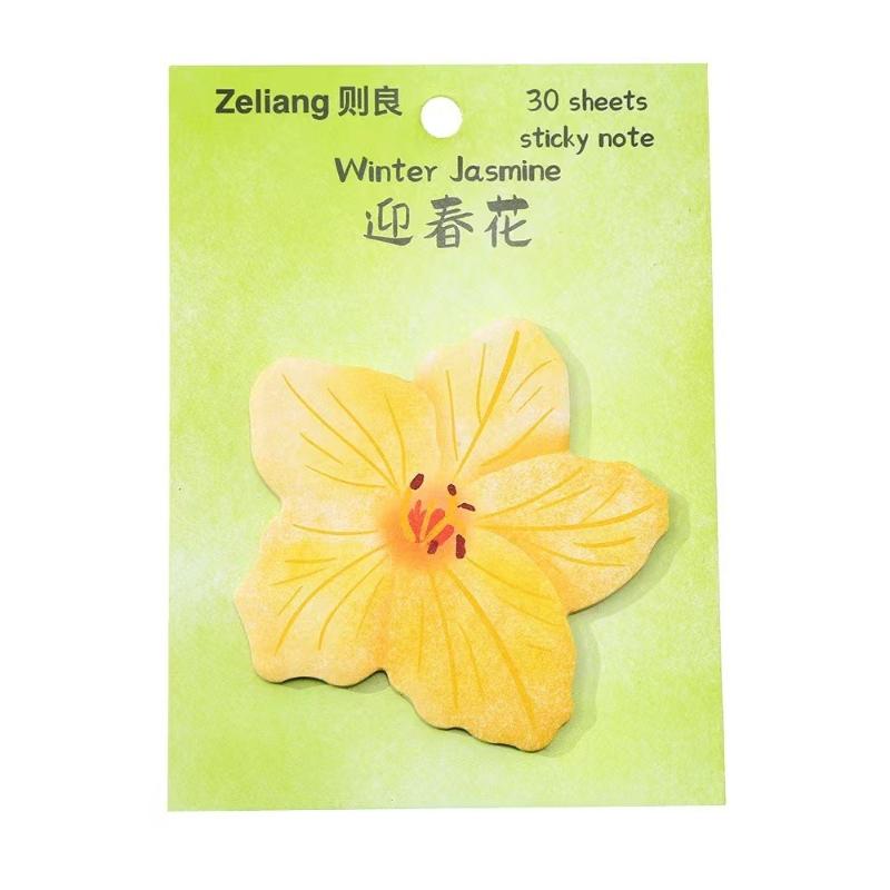 Office School Supplies Flowers Sticky Notes Cute Little Fresh N Times Special Shaped Paper Can Be Pasted Memo Pad Kawaii Gift
