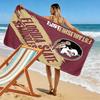 Florida State Seminoles Print Beach Towel, Large Soft Quick Dry Towel for Beach Camping Swimming