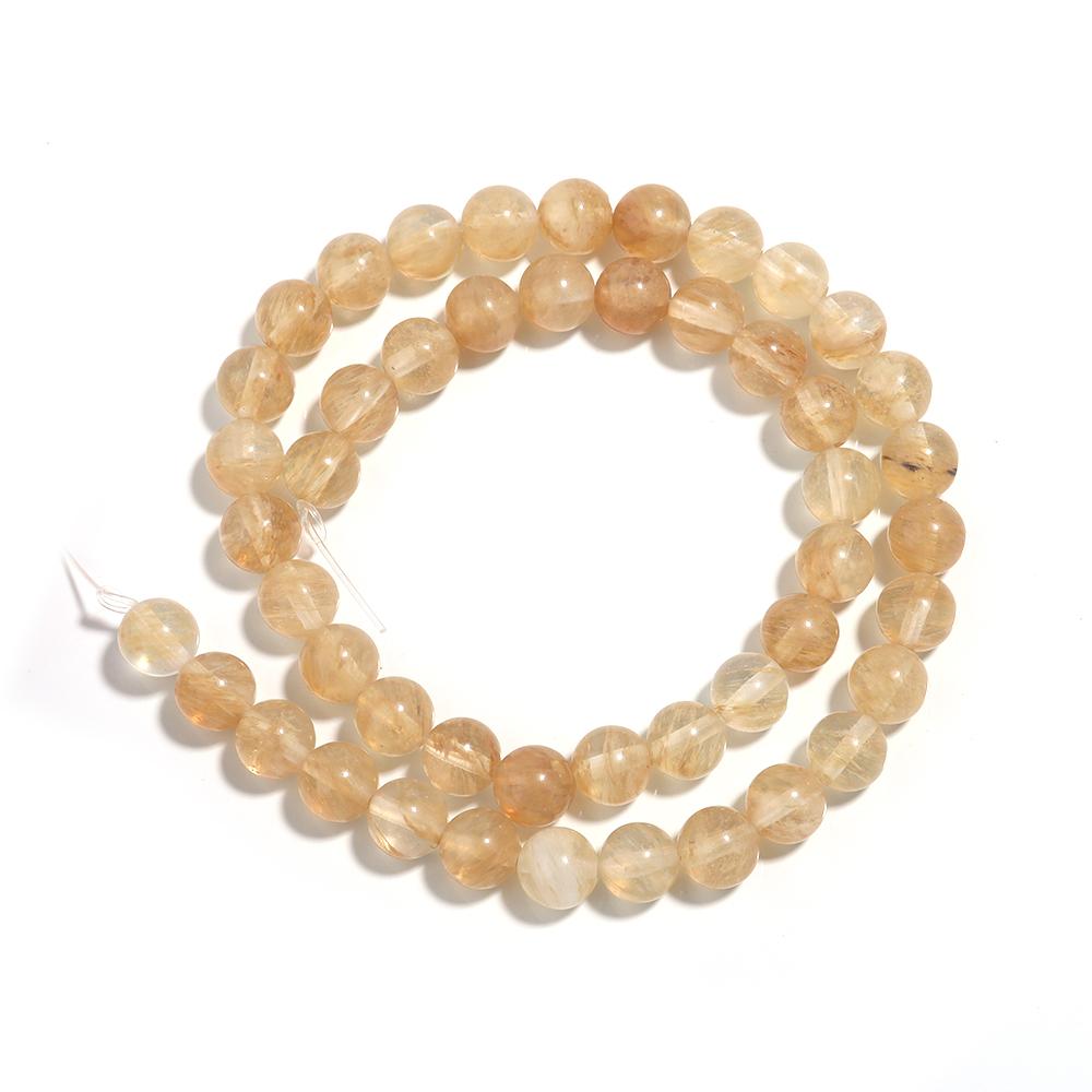 1 Strand 4/6/8/10/12mm Natural Smoky Quartz Stone Beads Brown Round Loose Spacer Beads For DIY Jewelry Making Bracelets Necklace