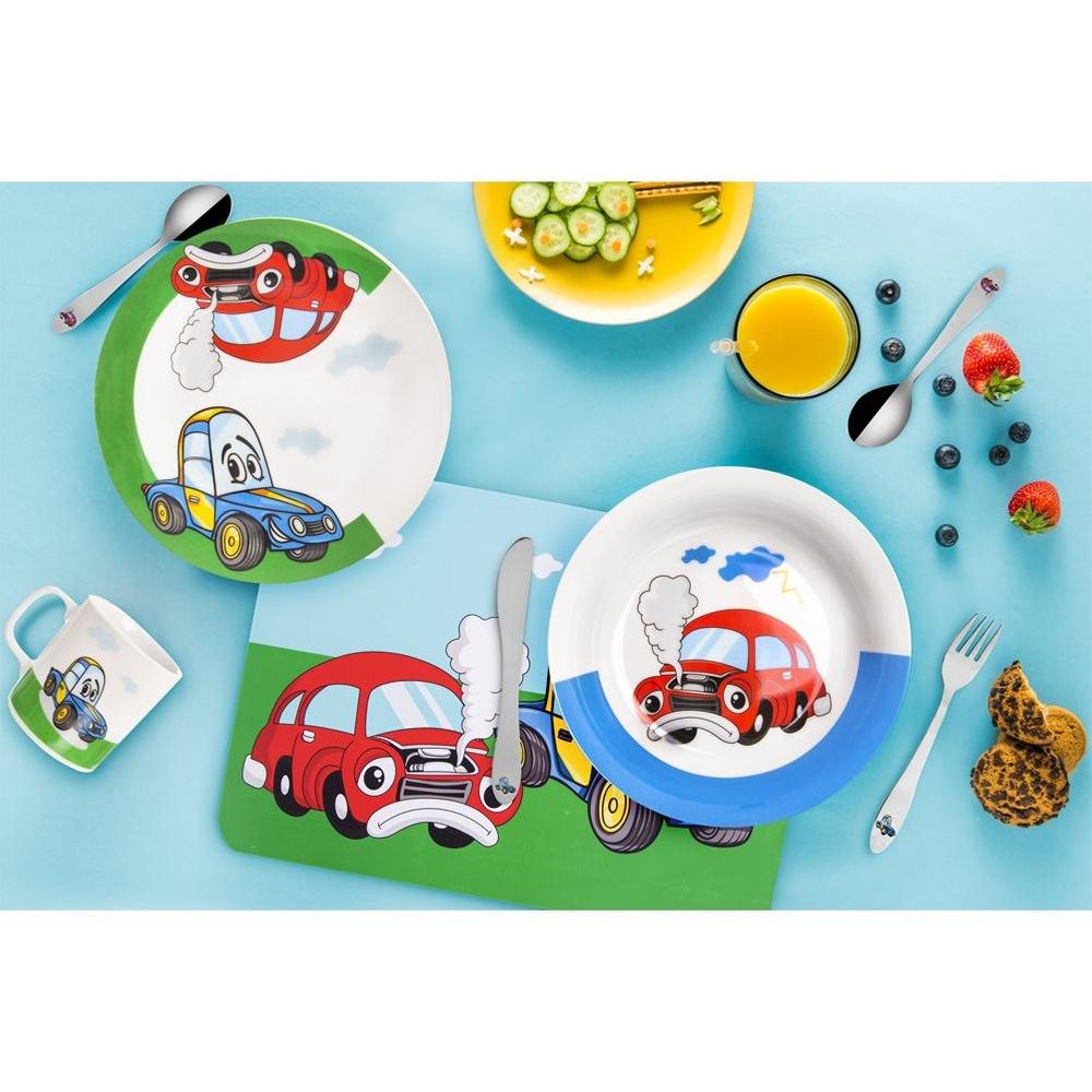 Children's porcelain breakfast set AUTO 3 pcs.