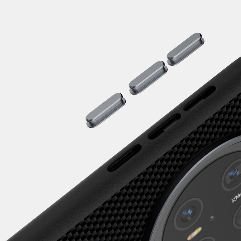 Ecology Leather For Huawei Mate 60 Magsafe Case Slim Thin Carbon Fiber Magnetic  Mate 60 Pro Plus Case Alloy Lens Grip Funda