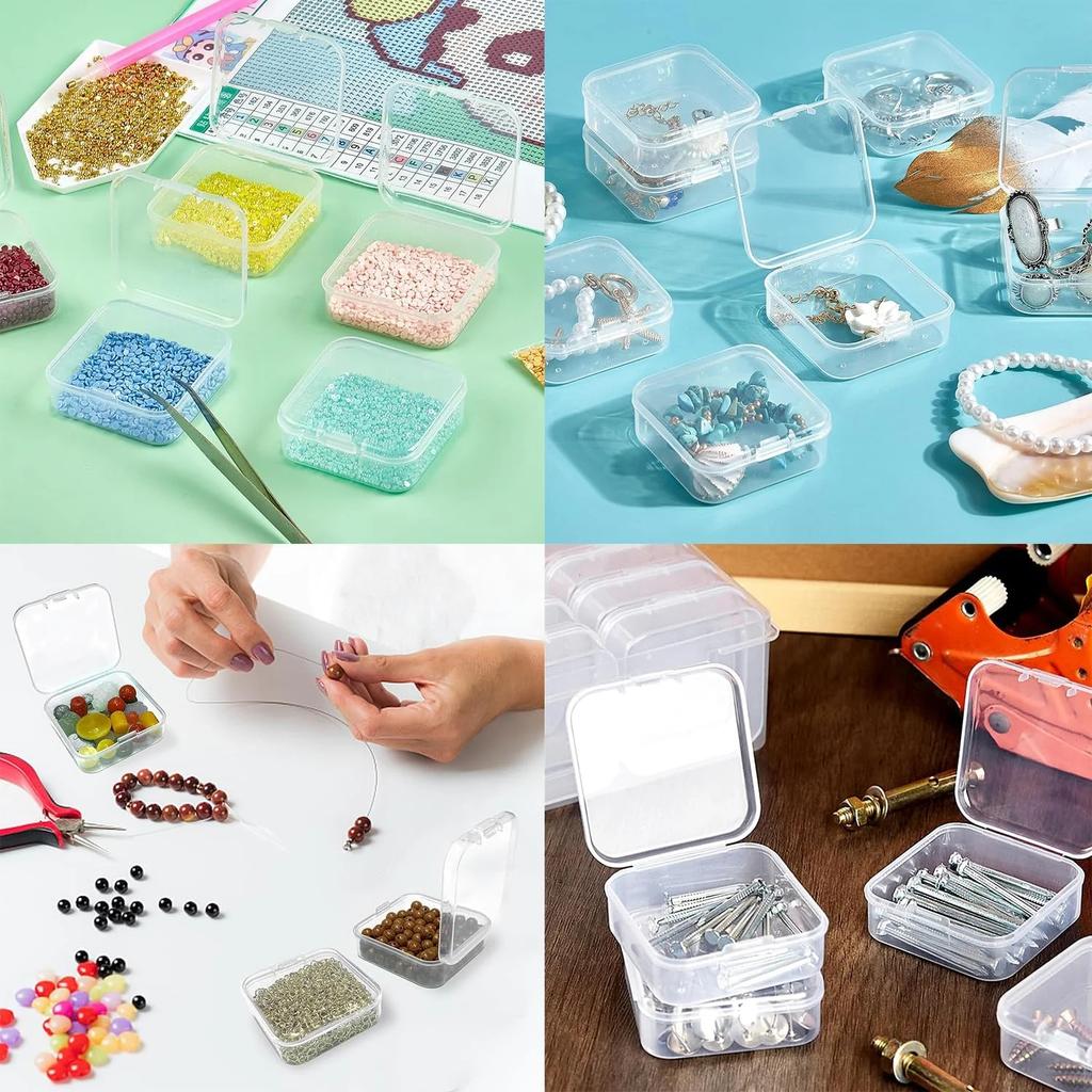 Boîte de rangement pour peinture diamant et broderie DIY 30/14 cases Accessoires de broderie artistique Boîte de tri pour perles Contenant de rangement