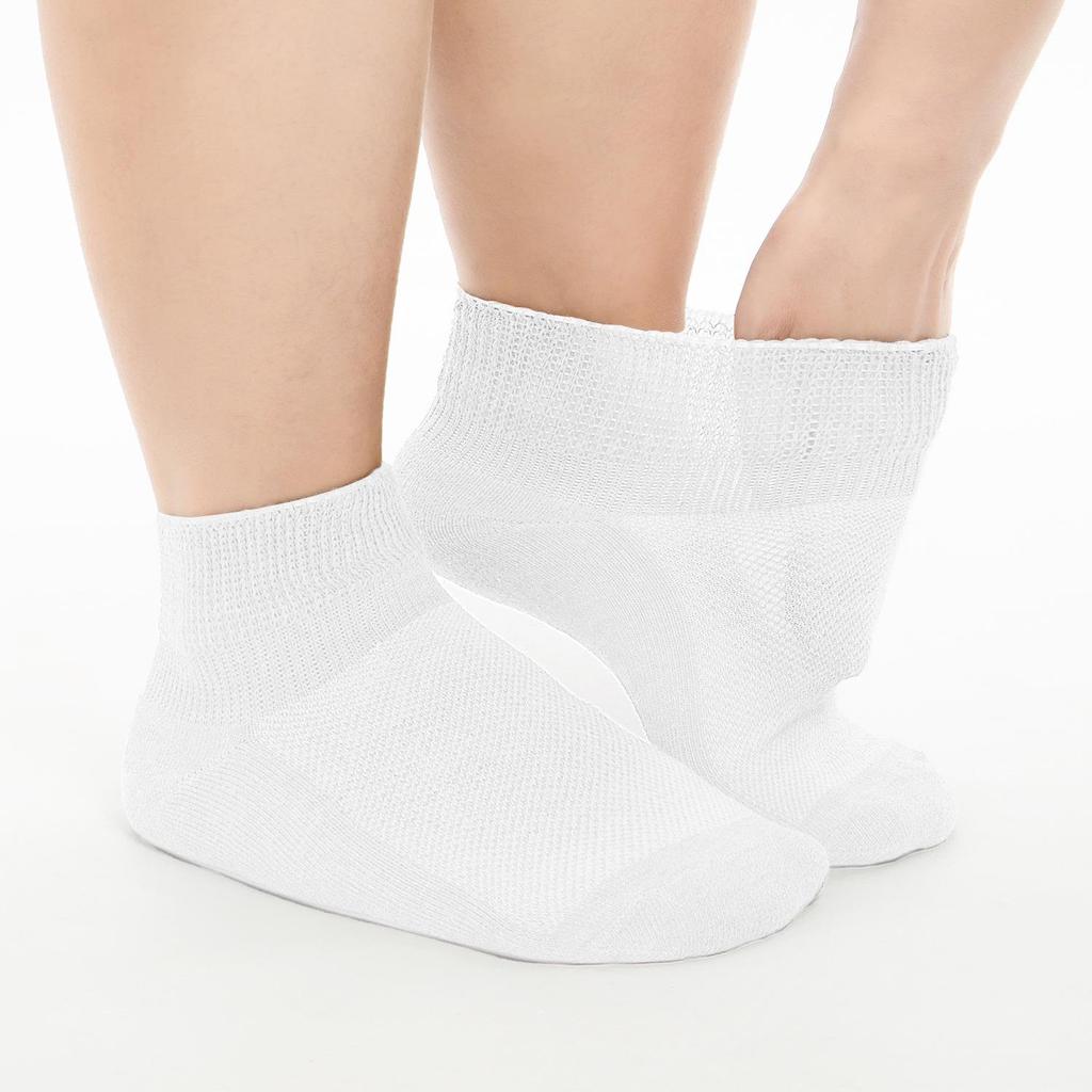Unisex Loose Summer Socks for Diabetics - Short and Comfortable