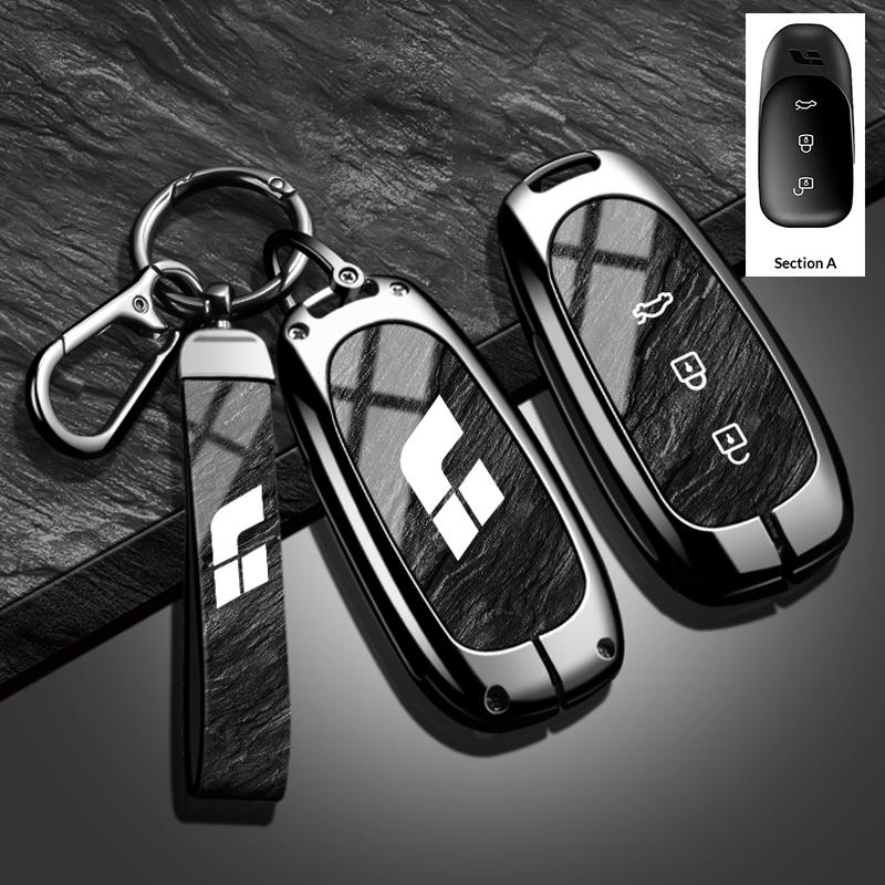 Car Key Case For Li Auto L9 For Li Lixiang L7 L8 Car Keychain For Lixiang Li Auto L9 Keychain Zinc Alloy Car Key Case