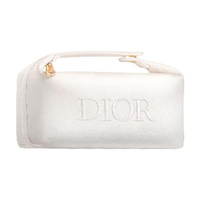 White Cosmetics Cosmetic Bag Storage Birthday Gift for Girlfriend White Portable Cosmetic Bag One Pack