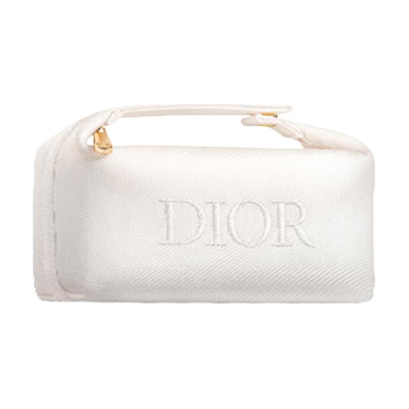 DIOR white cosmetics cosmetic bag storage birthday gift for girlfriend White portable cosmetic bag one pack белый