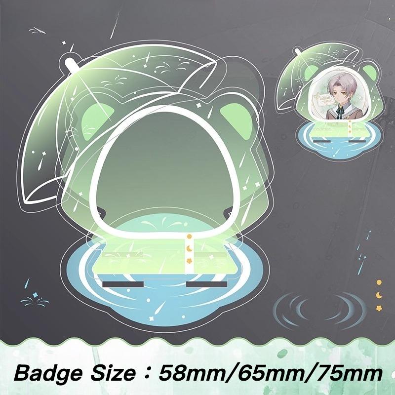 Raincoat Series Badge Acrylic Ornaments for Anime 58mm 65mm 75mm Badges Display Creative Badge Holder Charm Display Stand 2025