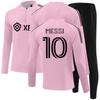 Fotballtreningsdress Fotballklubb Herre Langermet Sportsklær Pustende Sportstrening Fitness Løpedress