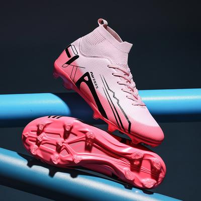 High-top Football Shoes, Men's and Women's Autumn Spikes, Broken Spikes, Outdoor Sports Training, Children's Sneakers, Suitable for Multiple Venues
