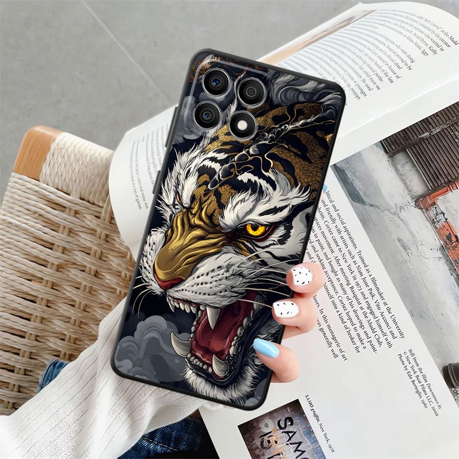 Cool Tiger Case for Honor X6 70 8X X9a X7 X8 X5b 90 Magic5Lite 200 400 Lite Funda Phone Cover