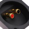 2 Stück Lautsprecheranschlussbecher Vergoldete Polklemmen für Car-Audio Subwoofer Quadratische Push-Type Anschlussdose Audio-Verteilerdose für Bühne Fahrzeug