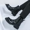 Mode Klassische Herren Chelsea Boots Europäisch Amerikanisch Seitlicher Reißverschluss Dicksohlige Langlebige Business Stiefeletten Trainingsstiefel Herrengrößen 38-46