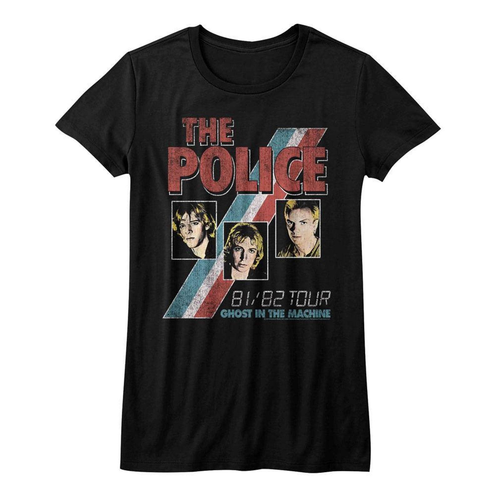 The Police Ghost In The Machine Black Junior Women s T-Shirt 3XL