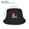 Denmark Flag Map Bucket Hat For Unisex  Fisherman Hats Funny Beach Travel Caps Portable Hawaii Pattern Sun Hats