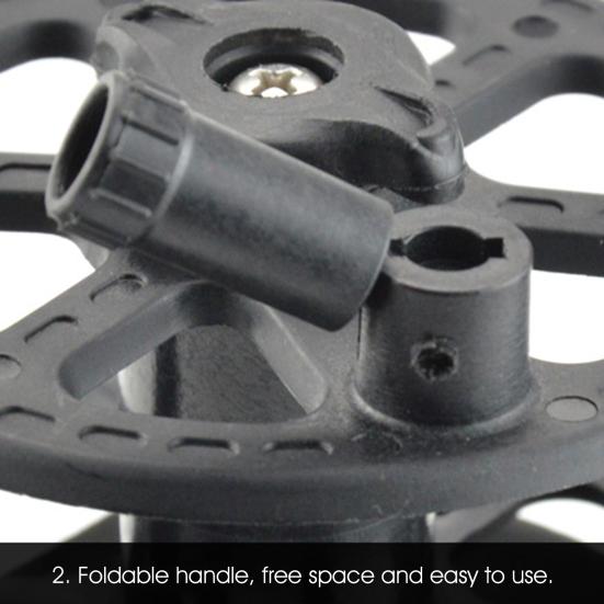 Angelrolle Klappgriff Leichtgängig Einstellbar Speerfischen Schnurrad Angelzubehör