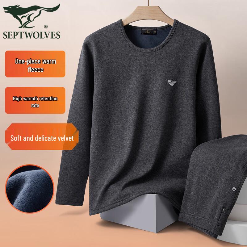 

Septwolves Men s Plush Thick Thermal Underwear Set 3XL