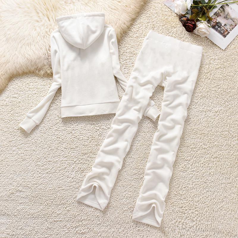 Women's Velvet Casual Sportswear Set: Solid Color Cardigan Hoodie & Slim Fit Sweatpants