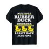 European Sizes Funny Duck Graphic T-Shirts for Men & Women - "Multiple Rubber Duck Disorder" Design, Crew Neck, Regular Fit