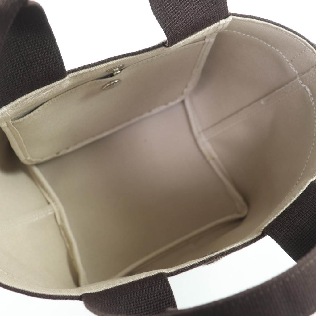 Excellent Herve Chapelier Handbag Lux Boat-shaped Tote Bag Beige 701Gold Plated Used