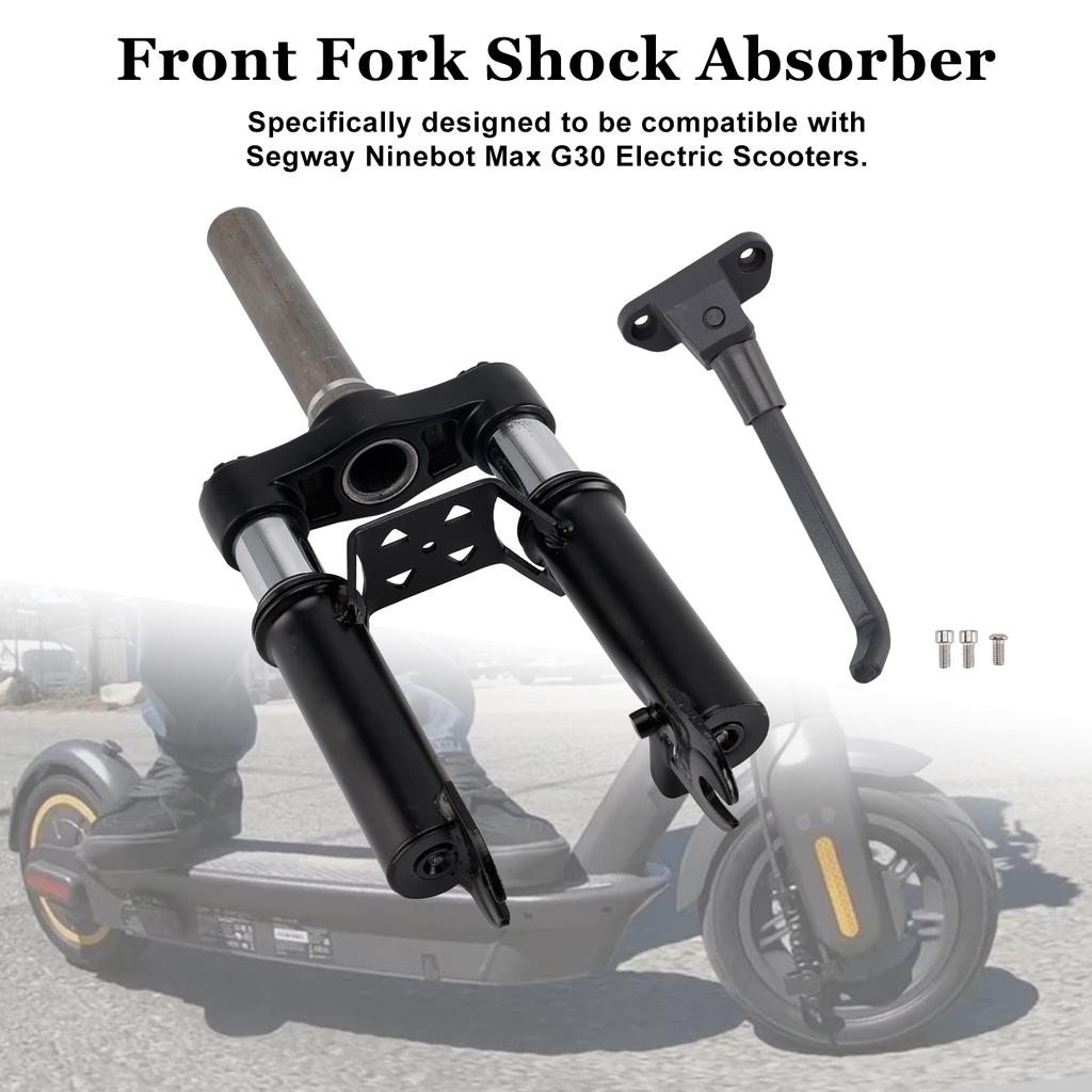 Front Fork Shock Absorber with Foot Stand for Ninebot Max G30 E-Scooters