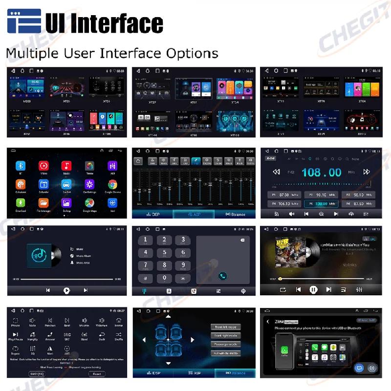 Car Radio 7/9/10'' 64G 2Din Android 13 Wireless Carplay Radio Multimedia Stereo For Toyota Hyundai Kia Volkswagen Jeep Fiat
