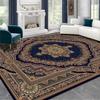 Persian Deluxe Ethnic Style Carpet for Living Room Blue Home Decor Bedroom Tea Table Rug Washable Short Plush Lounge Floor Mats
