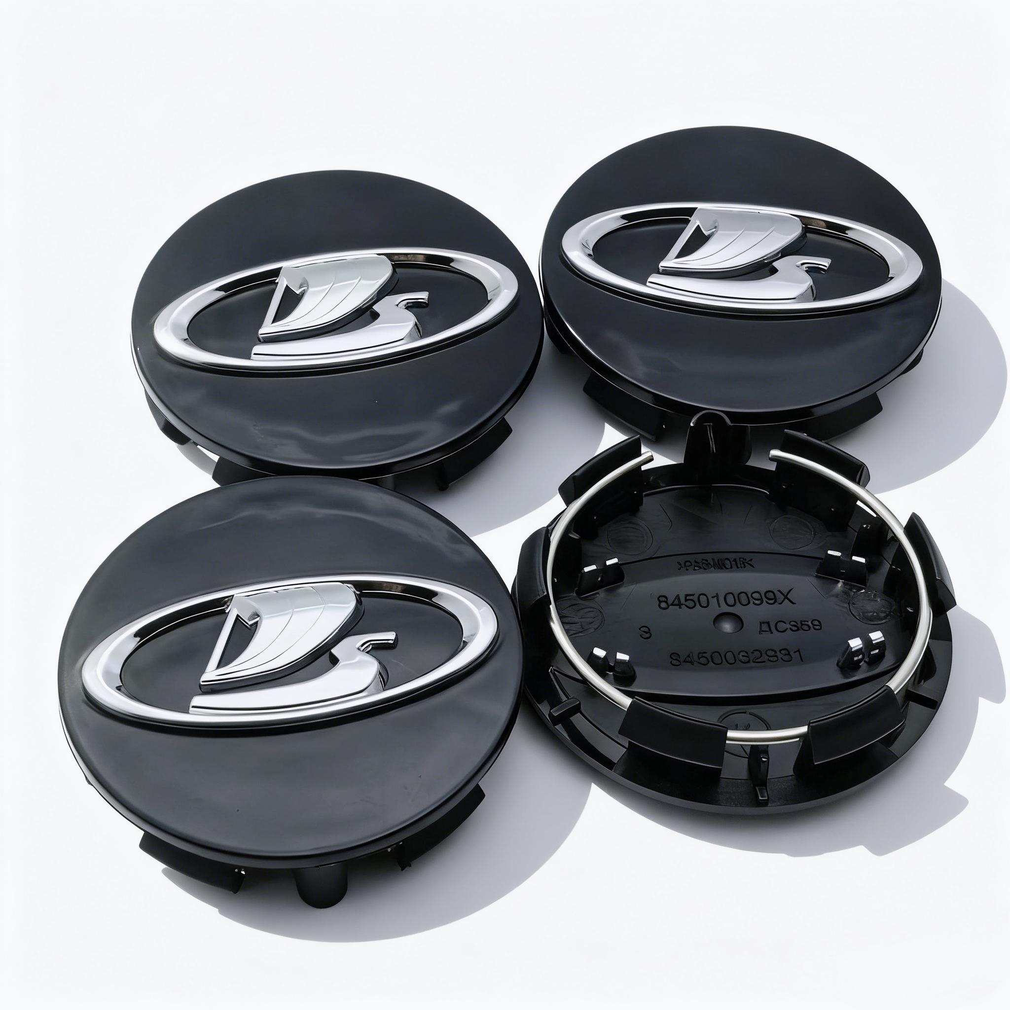 

4pcs Black Silver LADA Logo Emblem Car Wheel Center Caps 57MM 50MM Wheels Hub Cap Rim Hubcaps Dust Cover Replace Car Accessories LADA Badge&4pcs Wheel Caps