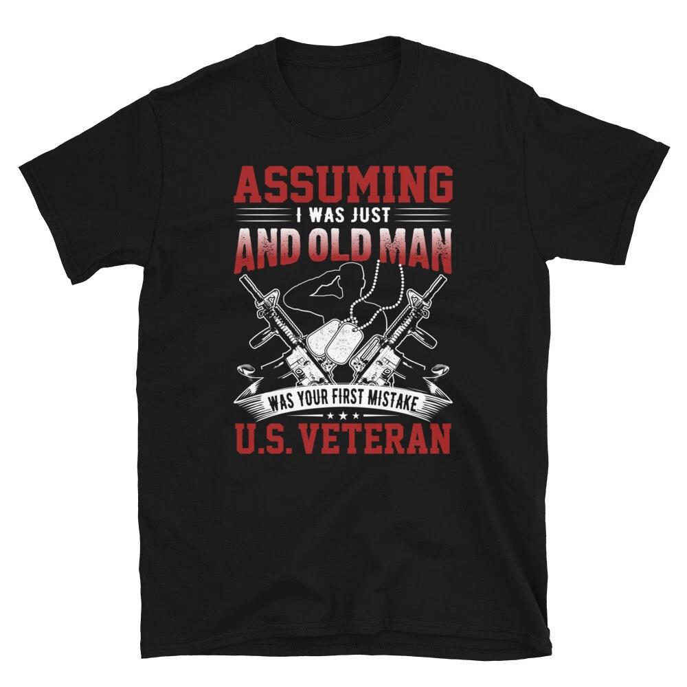 OLD MAN Veteran US VETERAN Awesome Graphic Classic L