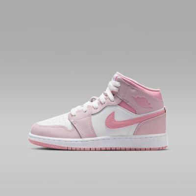 Jordan 1 Mid Pearl Pink White (GS) 40