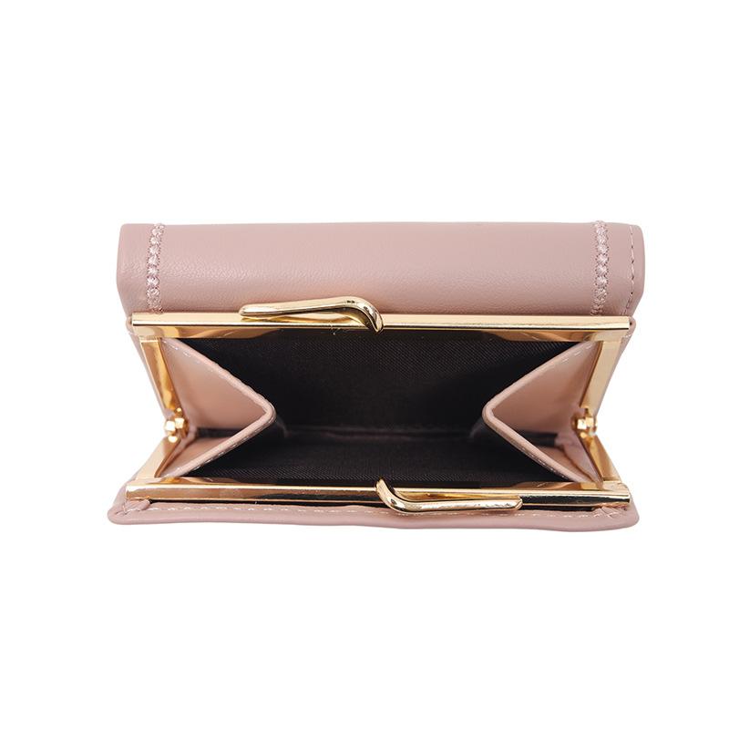 PU Printed Ins Multi Card Folding Women's Coin Wallet