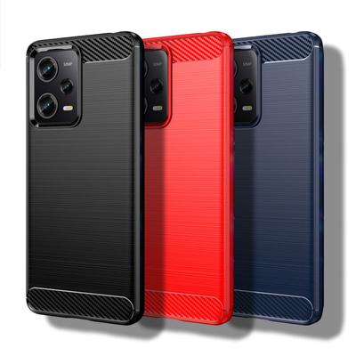 For Redmi Note 12 Pro 5G Case For Redmi Note 12 Pro Cover 6.67 Inch Carbon Fiber Shockproof Silicone Bumper For Redmi Note 12Pro