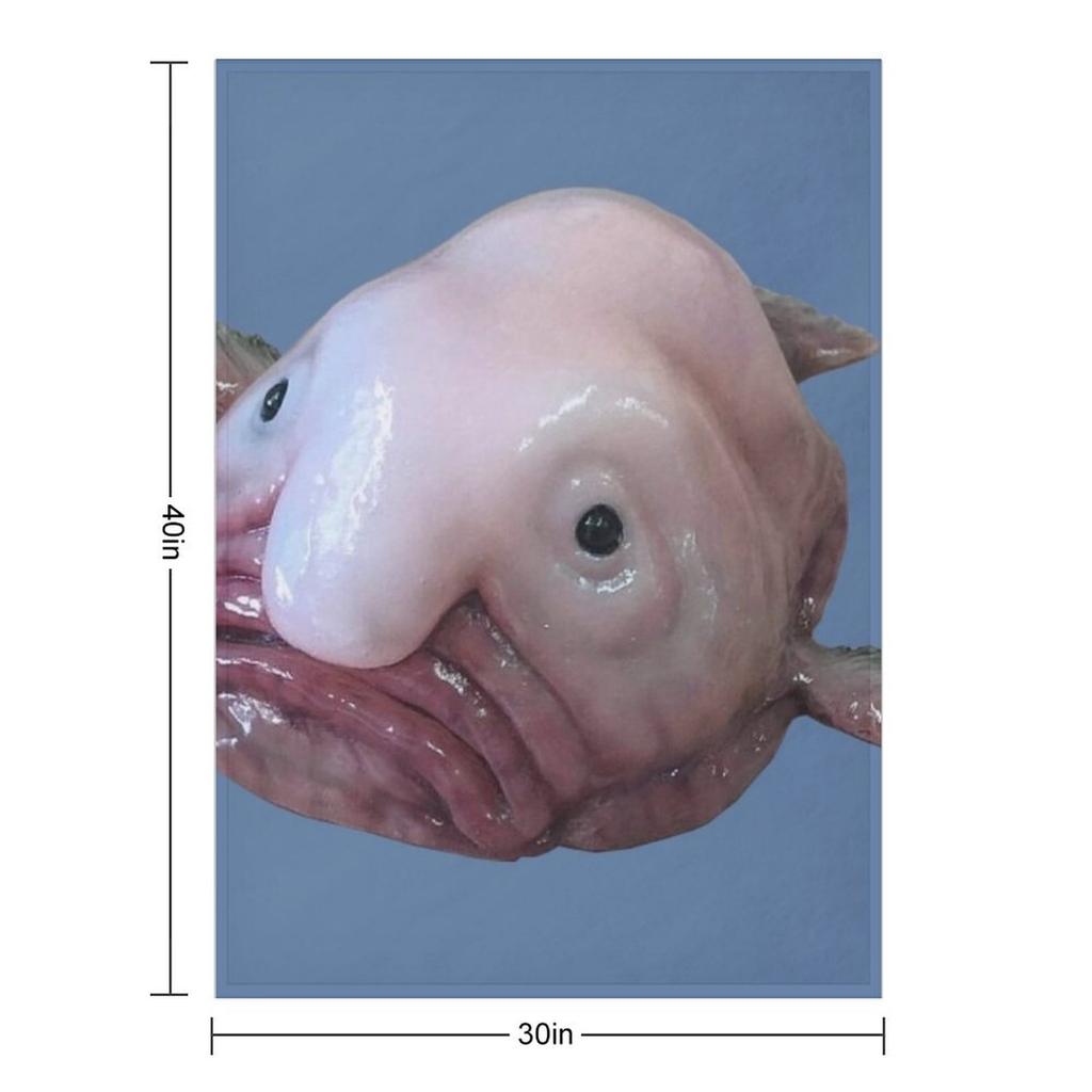 Blob Fish Throw Blanket bed plaid Travel for sofa Bed Blankets