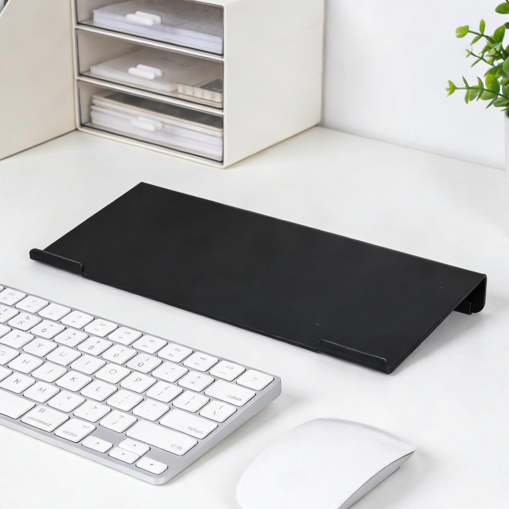 Acrylic Keyboard Riser Stand for Desk Ergonomic Adjustable Height Tilt Desktop Computer Keyboard Holder Space Saving Modern