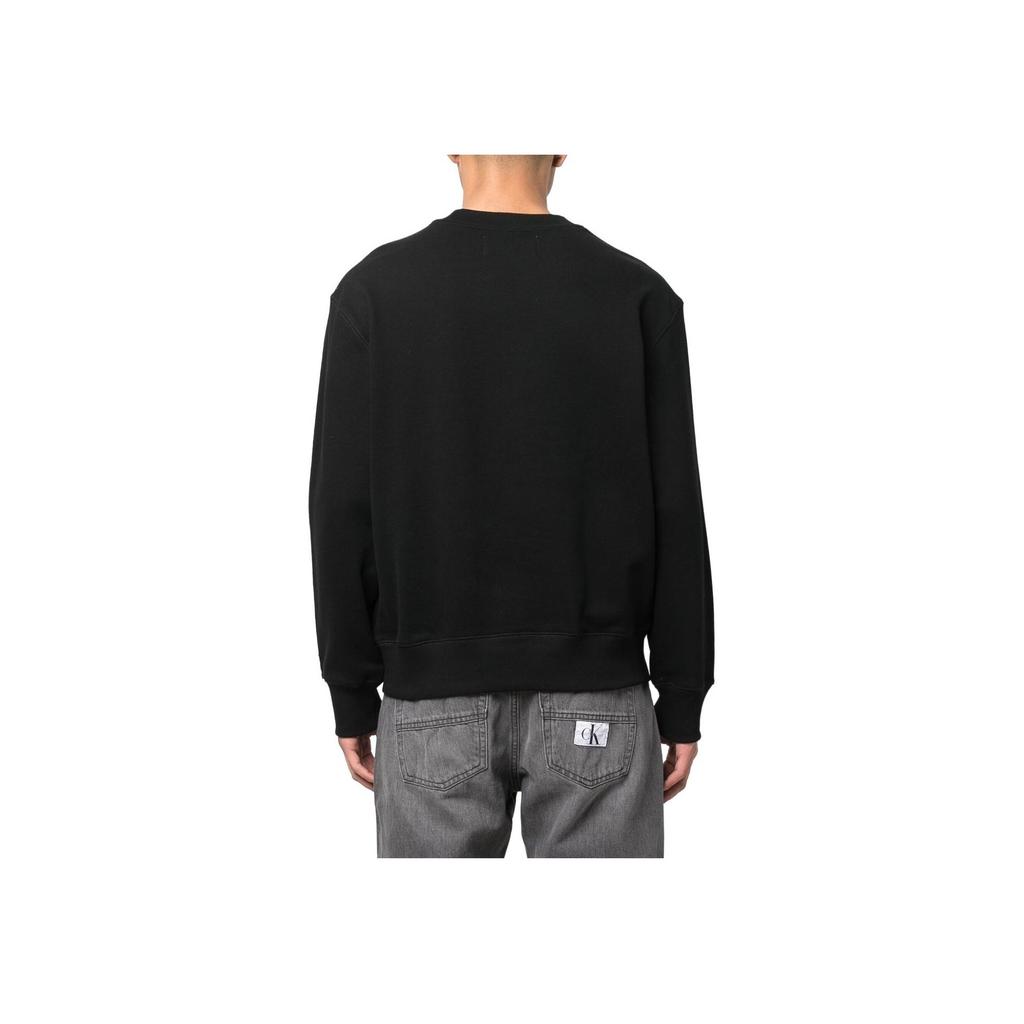 Calvin Klein Logo Pattern Casual Crew Neck Sweatshirt Men Sweatshirt Black J30J320032-BEH