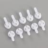 20Pcs/Set White Painting Photo Frame Hooks Plastic Invisible Wall Mount Photo Picture Nail Hook Hanger