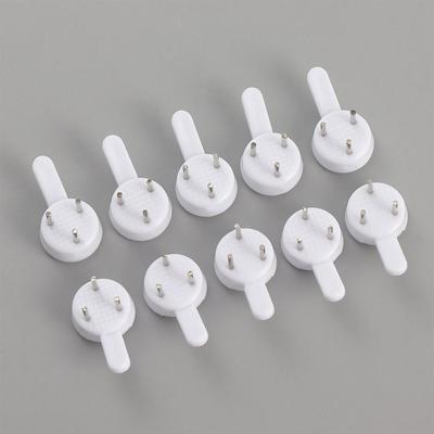 20Pcs/Set White Painting Photo Frame Hooks Plastic Invisible Wall Mount Photo Picture Nail Hook Hanger