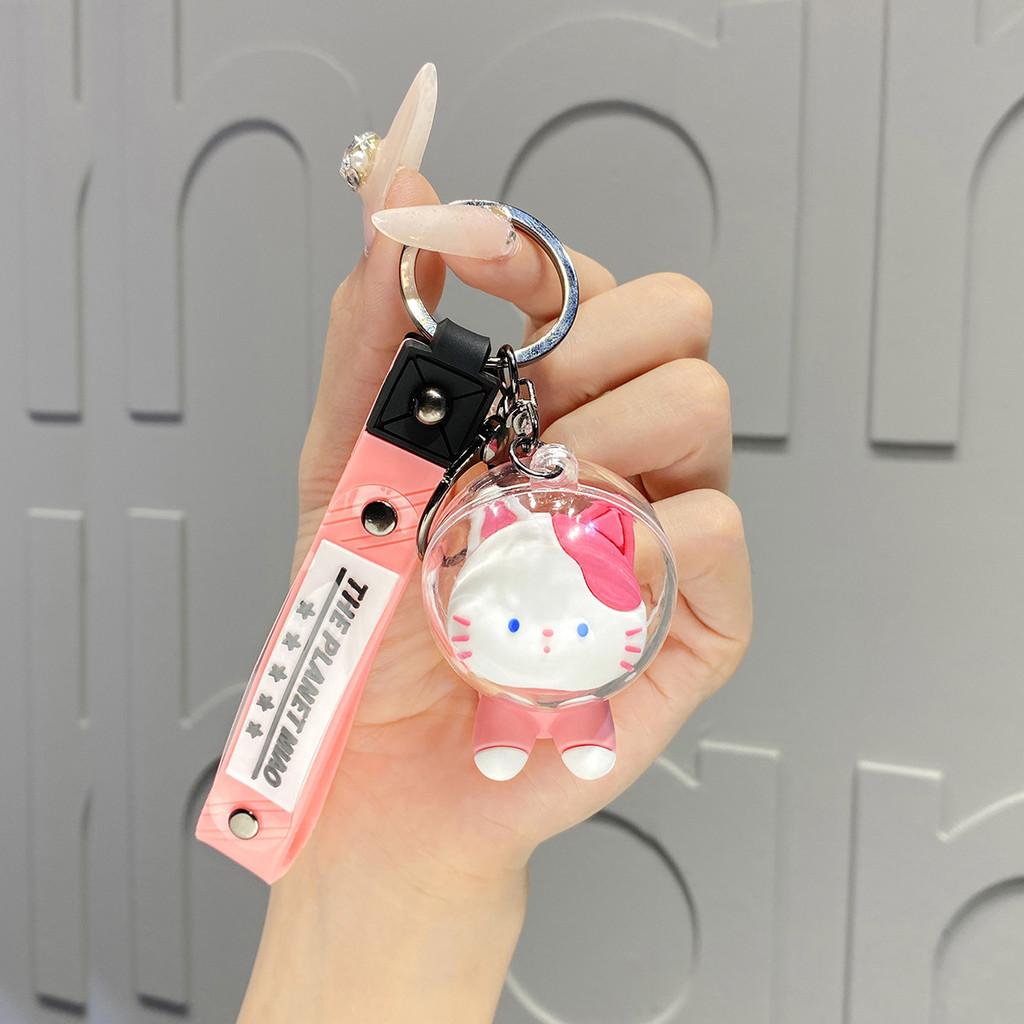 Adorable Space Bulldog Keychain Colorful Pvc Cartoon Accessories For All Occasions