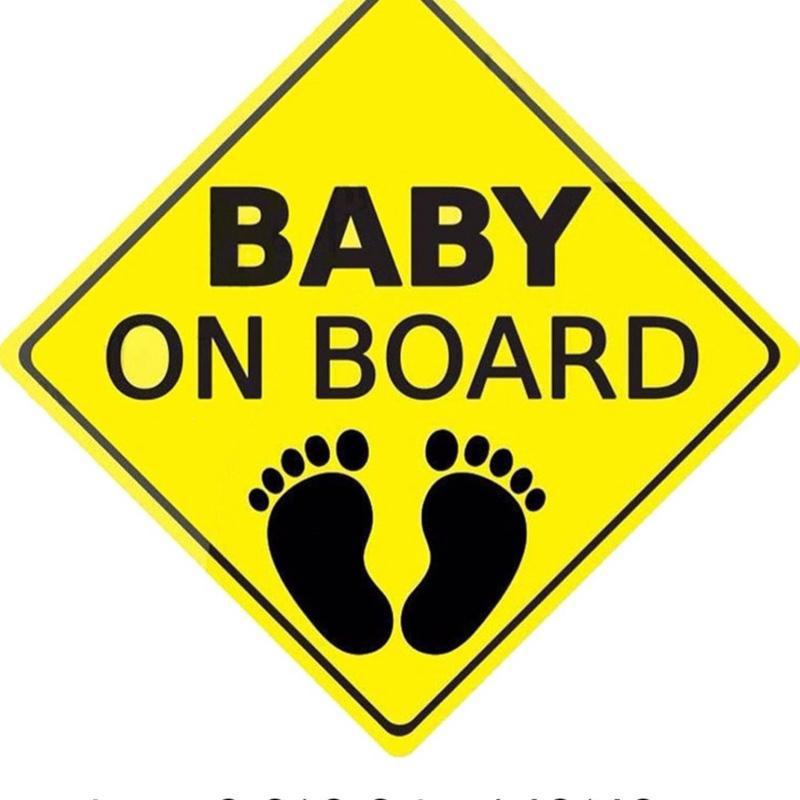 

V 77896 Baby on Board Car Sticker - European & American Style