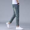 Spring and Summer Thin Men's Jeans Stretchy Slim Small Straight Trousers