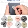 8pcs Cell Phone Finger Ring Metal Phone Finger Grip Hook for Back Adhesive Phones Charm Holder Heart Fingers Grip Loop Stand Ring Holder Accessories