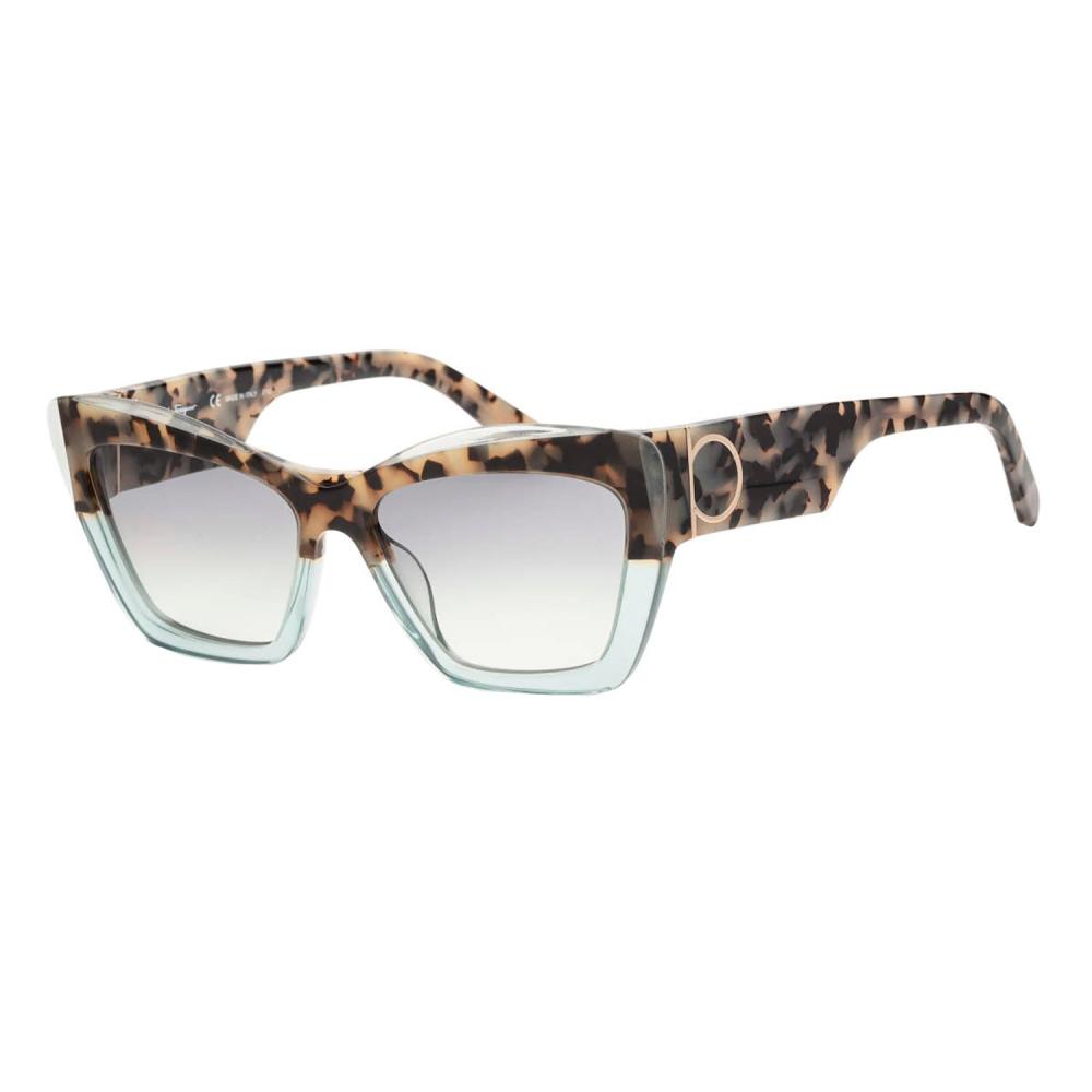 

Salvatore Ferragamo Ferragamo SF994S 438 Солнцезащитные очки «кошачий глаз» мульти