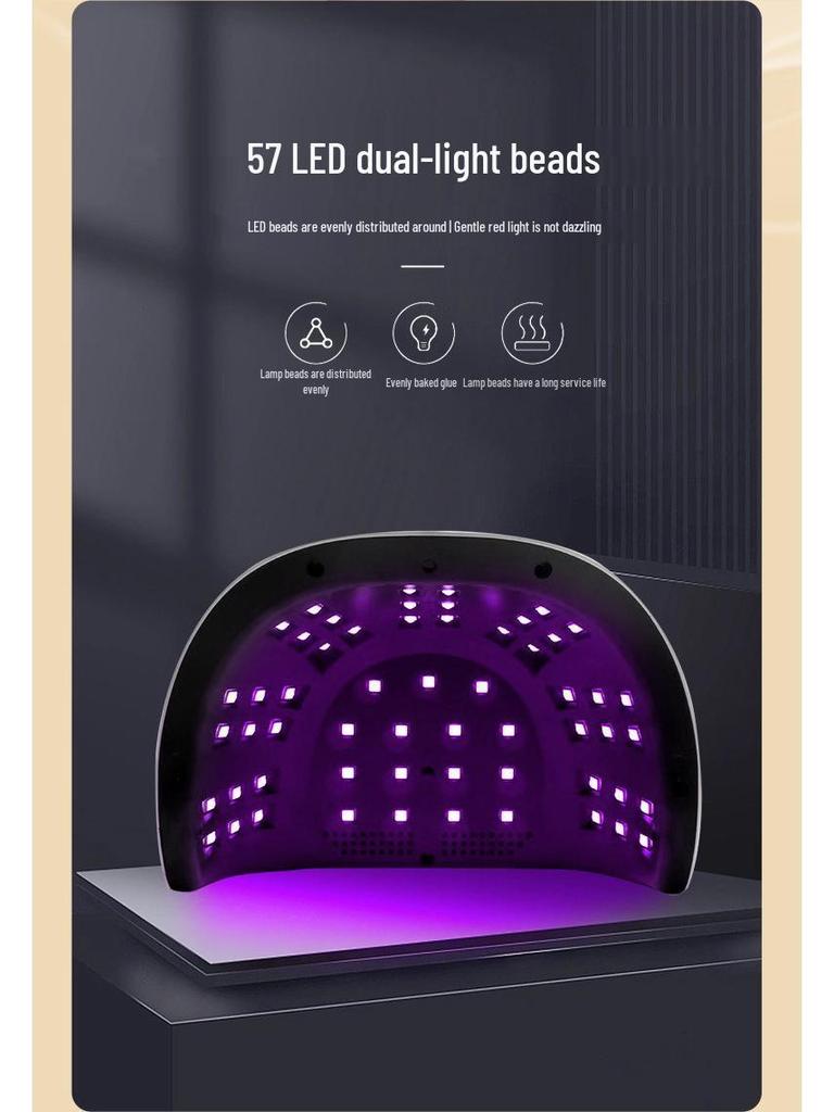 256W High Power UV/LED Dual Light Nail Curing Lamp