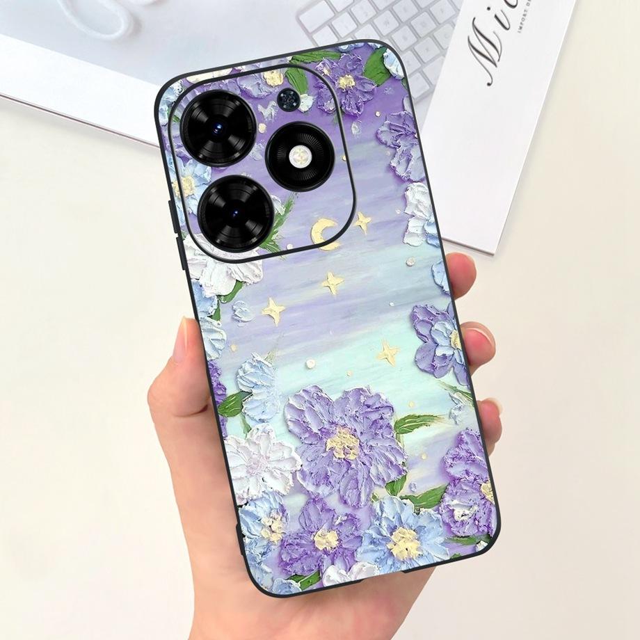 For Tecno Spark GO 2024 Case Spark 20C Spark20 Pop 8 Para Shell Silicone Soft TPU Bumper Cartoon Cool Cute Style Pattern Capas