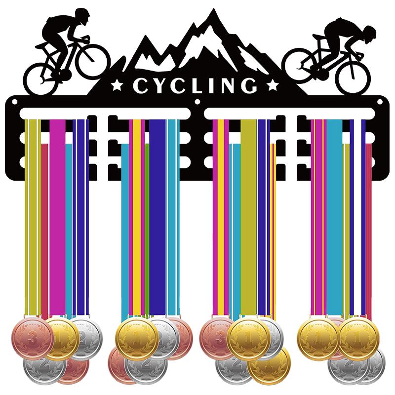 Acrylic Bicycle Medal Storage Rack Personalized Name Award Rack Sport Medal Display Wall Decoration Multifunctional Medal Holder